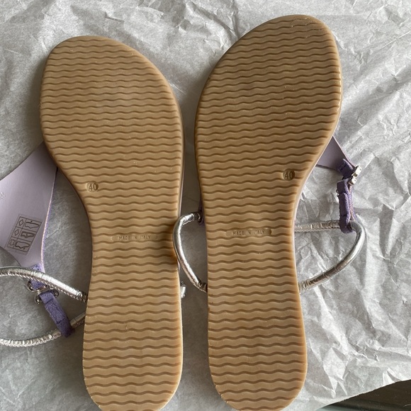 COX Leather/Suede Sandals Lavender Color NWOT - Picture 9 of 11
